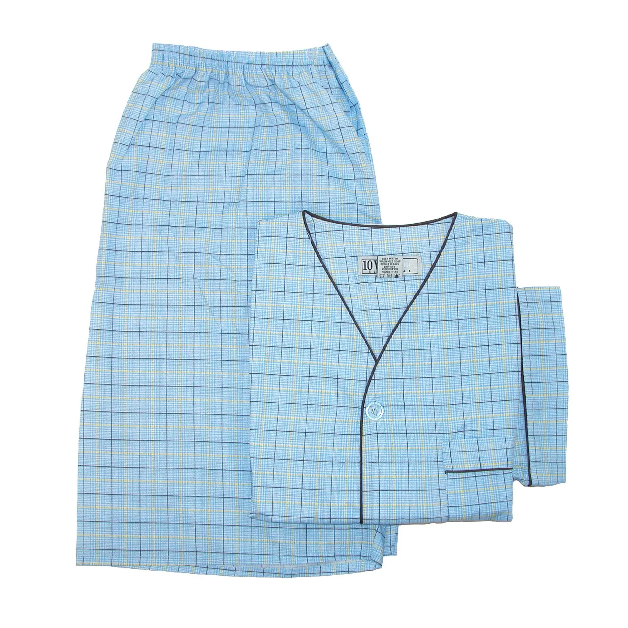 Ten West Apparel Men's Short Sleeve Short Leg Pajama Set