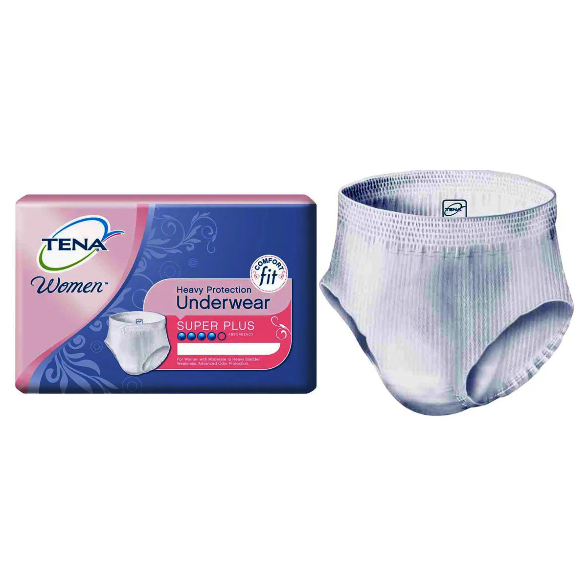 TENA Women Super Plus Protective Underwear XL .