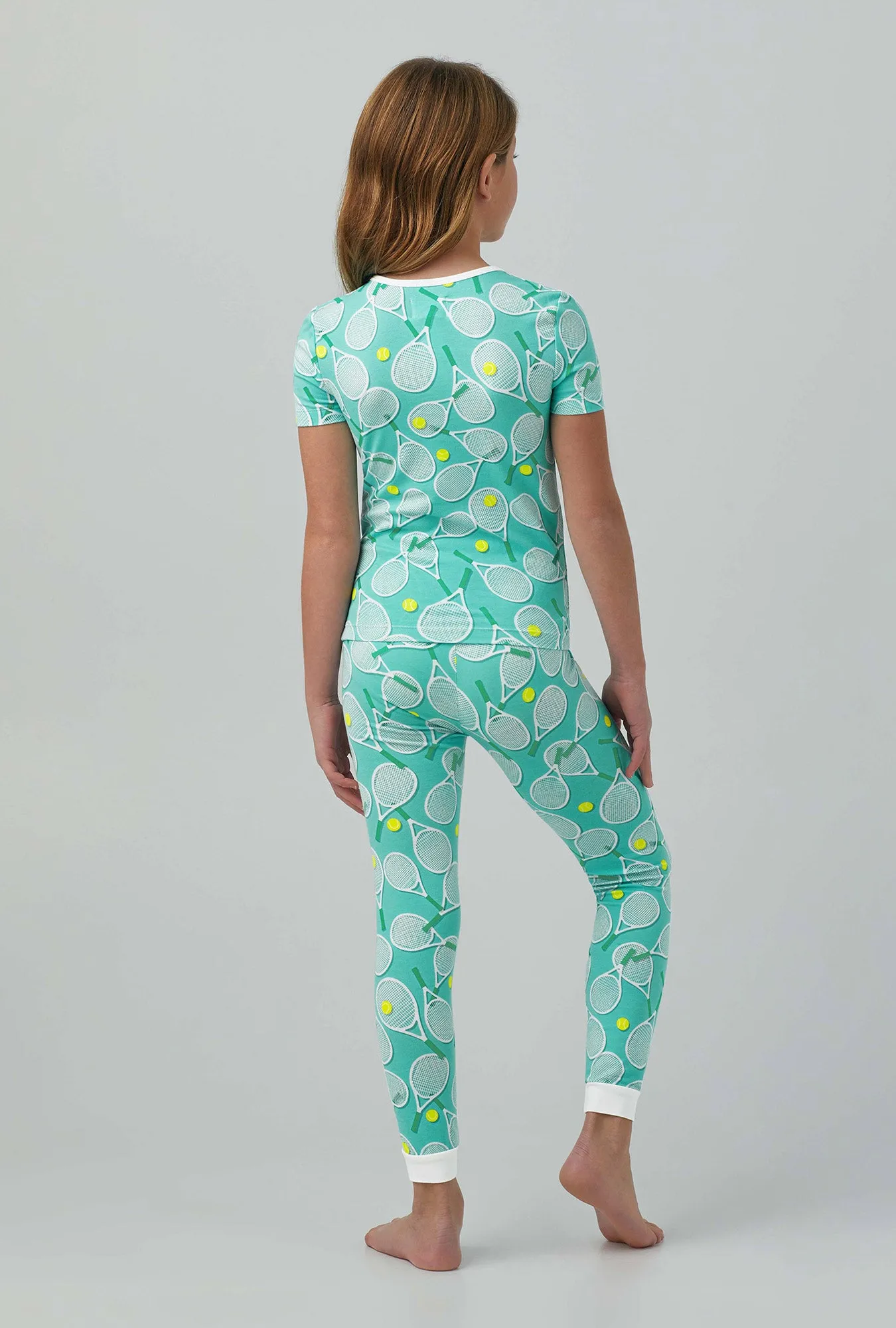 Tennis Club Short Sleeve Stretch Jersey Kids PJ Set