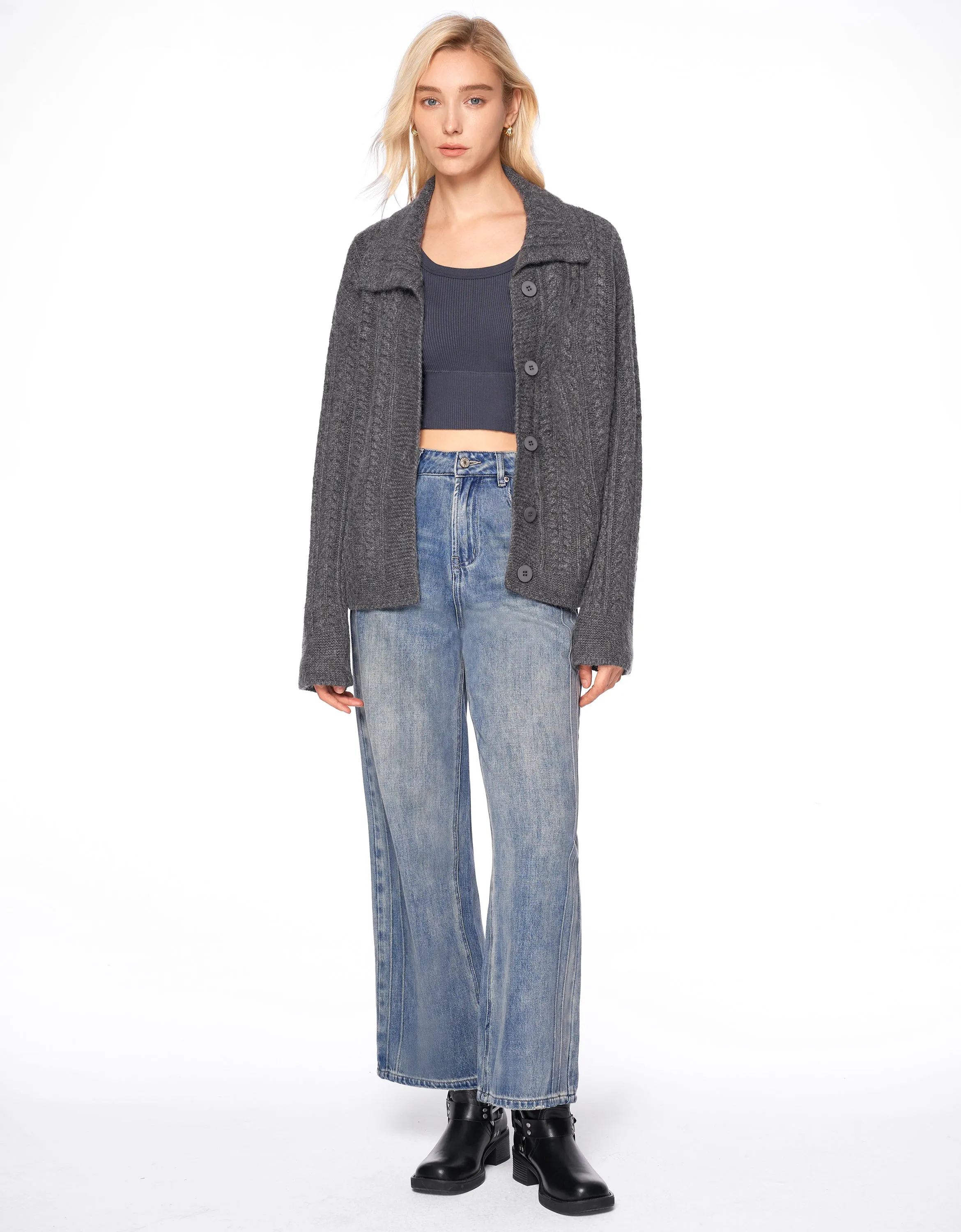Textured Knit Cardigan