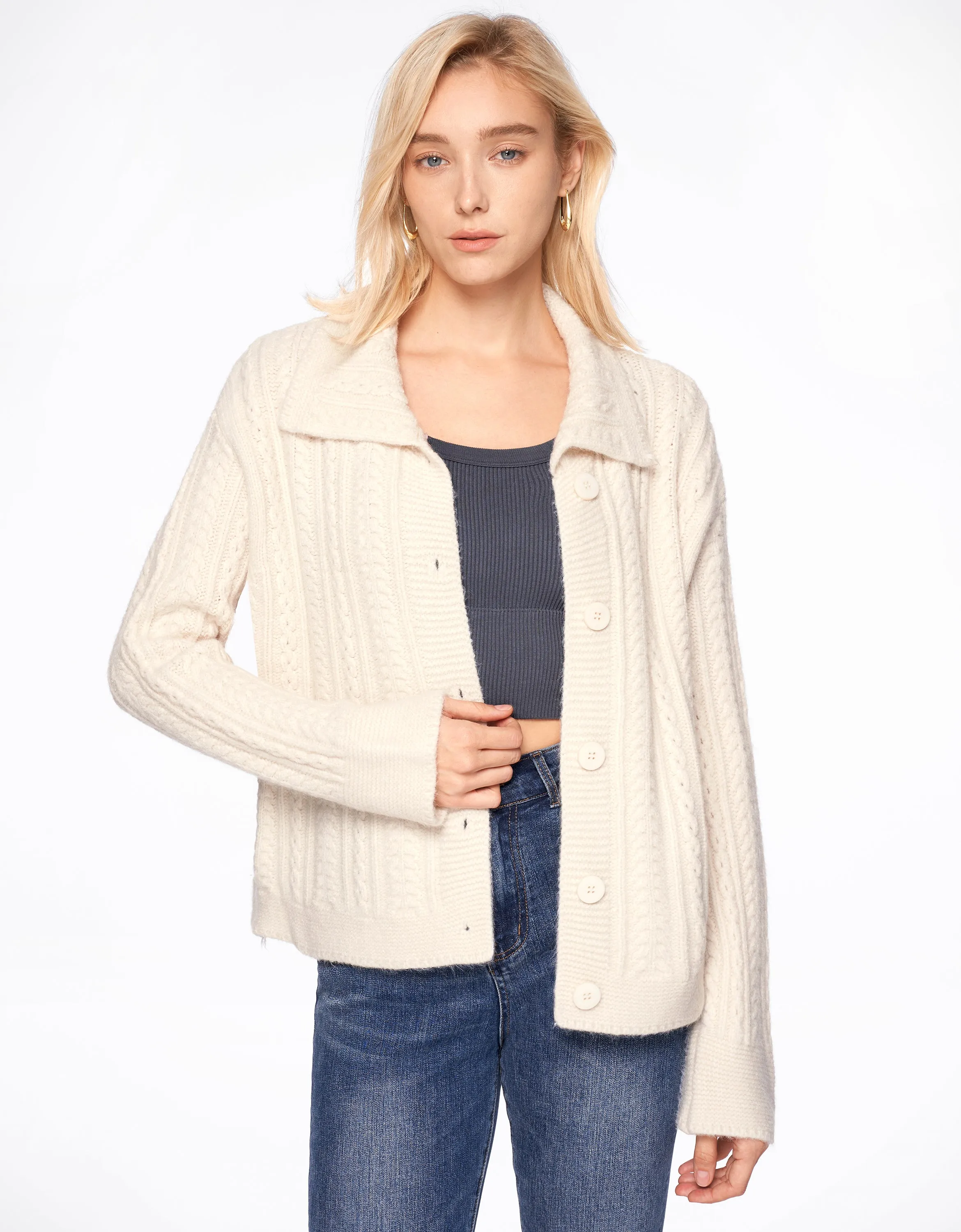 Textured Knit Cardigan