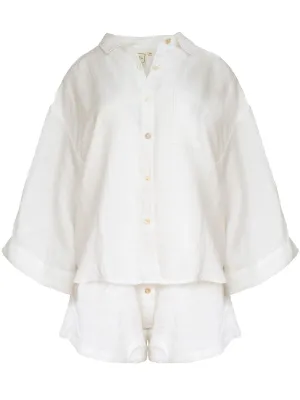 The 03 Linen Loungewear Set Short