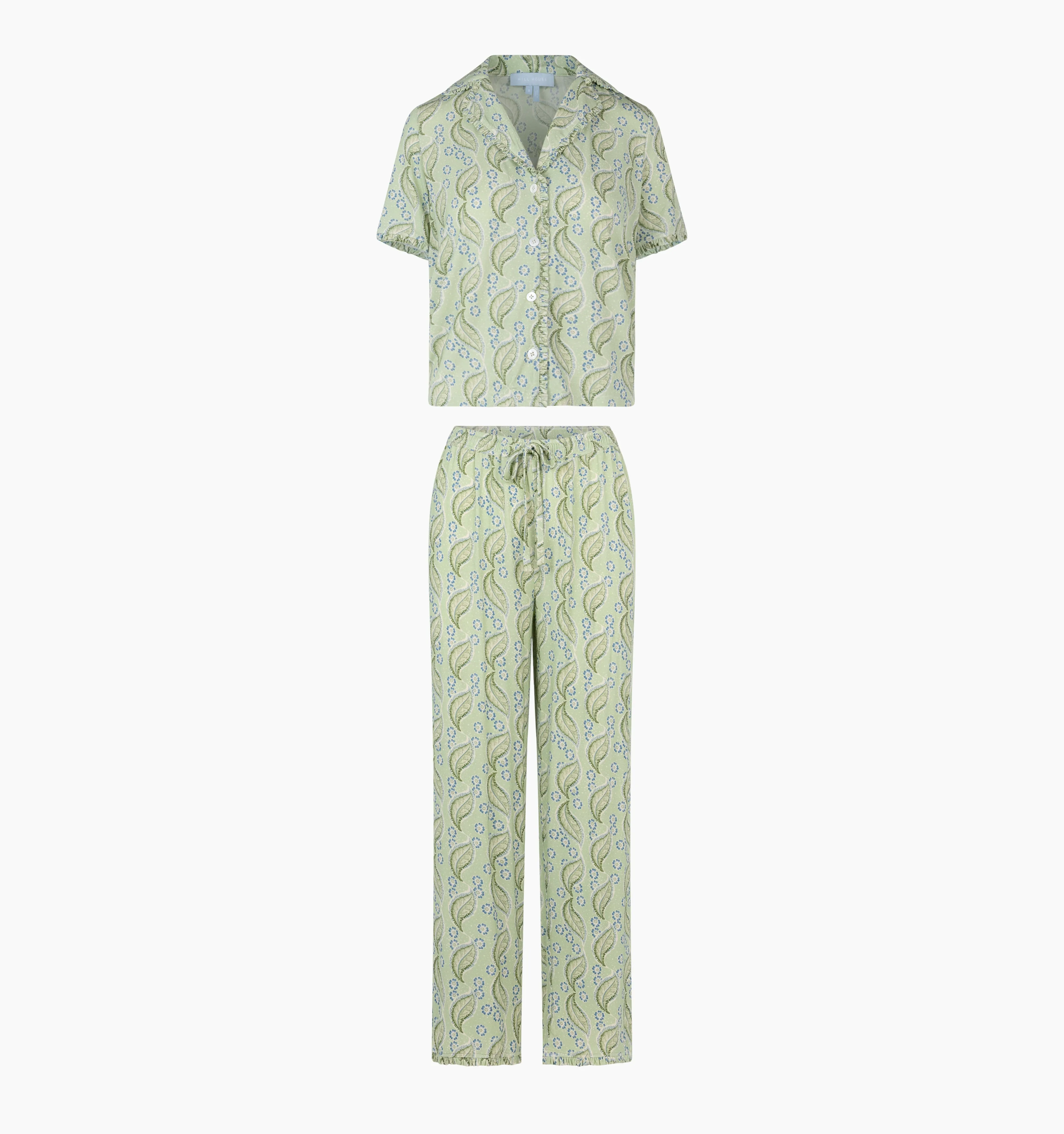 The Marina Pajama Set - F. Steiner & Co. Archive Eucalyptus Floral