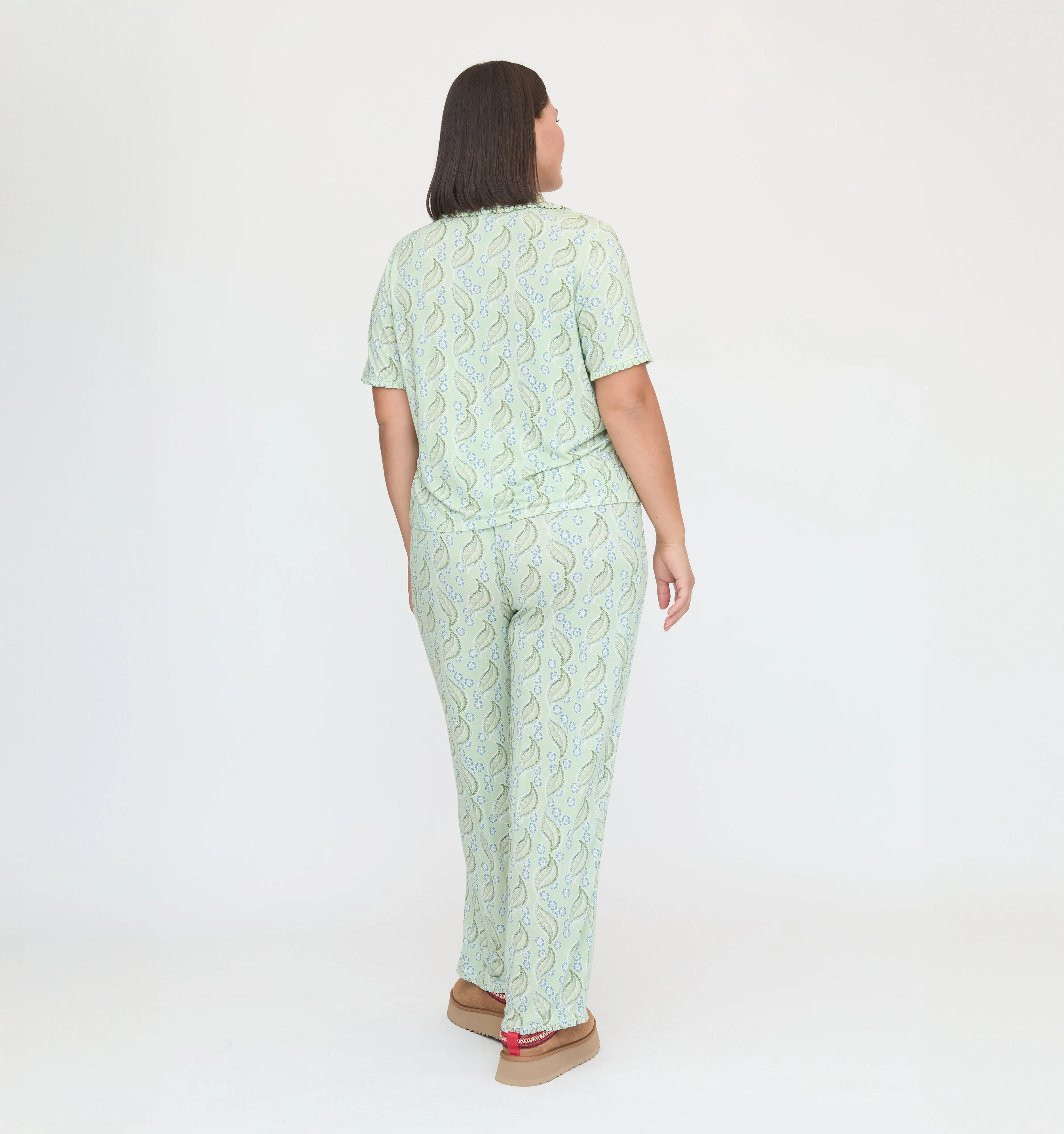 The Marina Pajama Set - F. Steiner & Co. Archive Eucalyptus Floral