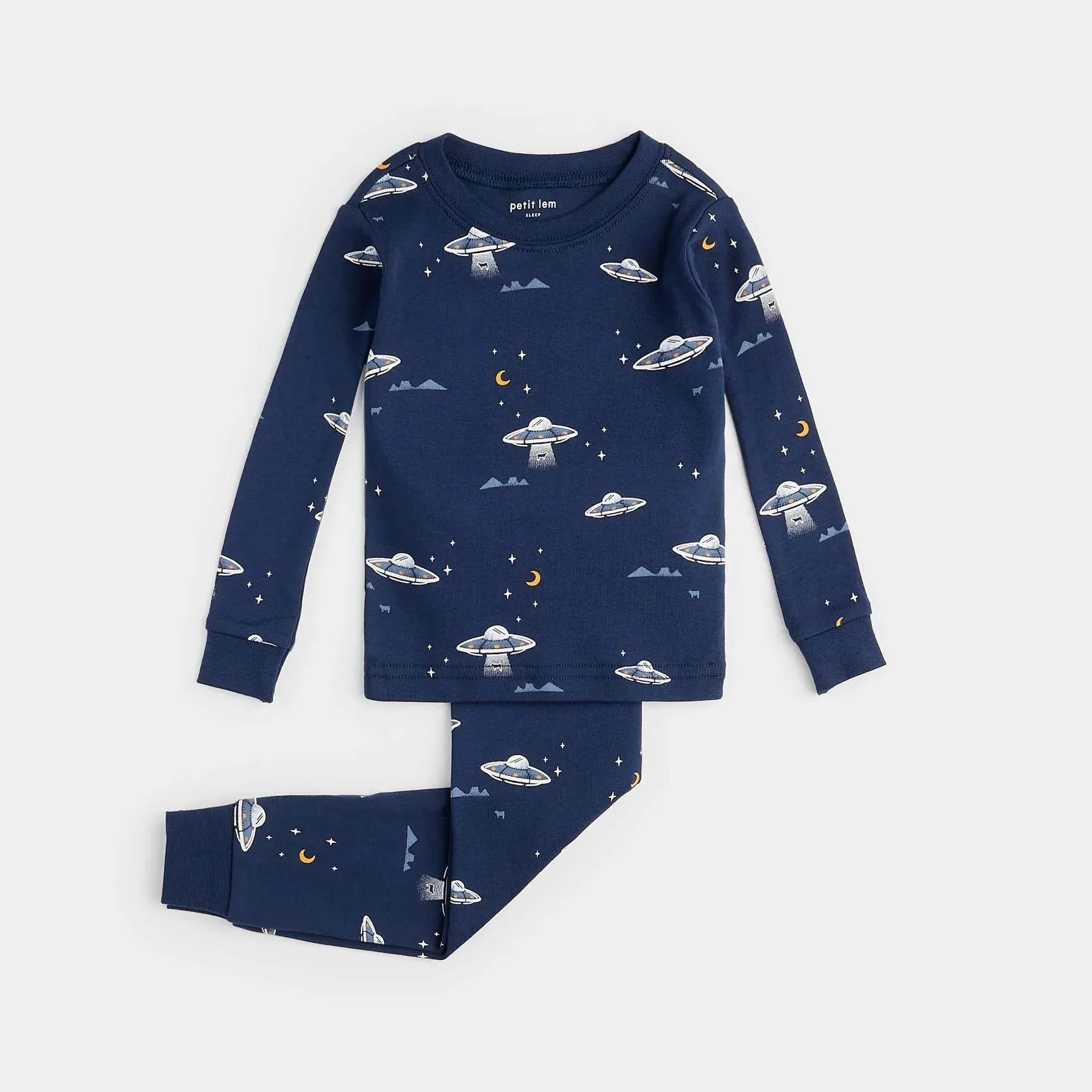 The UFO Pajama Top & Bottom Set - KIDS