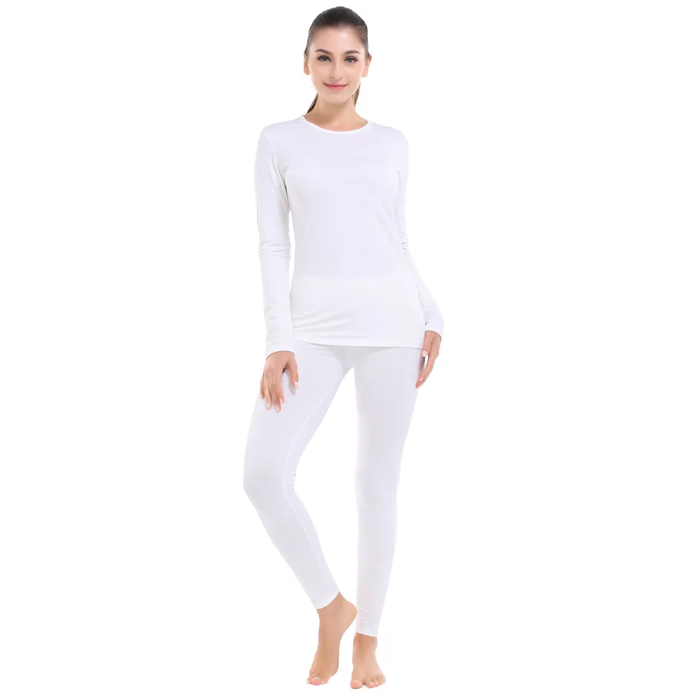 Thermal Underwear for Women Long Johns Set Fleece Lined Ultra Soft