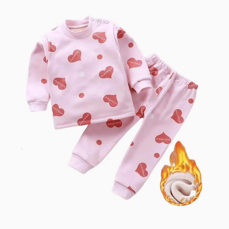 Thick Cartoon Pajamas Set