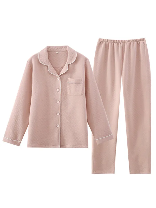Thick Cotton Couple Pajama Set