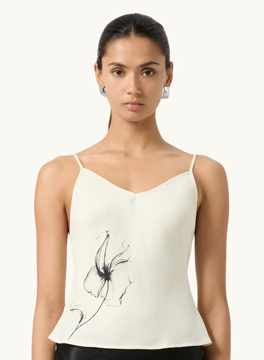 Third Form Dream State Bias Cami in IVORY FLORAL