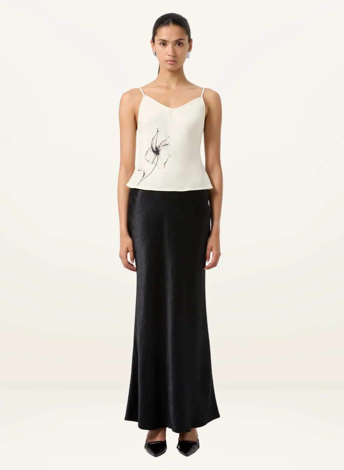 Third Form Dream State Bias Cami in IVORY FLORAL