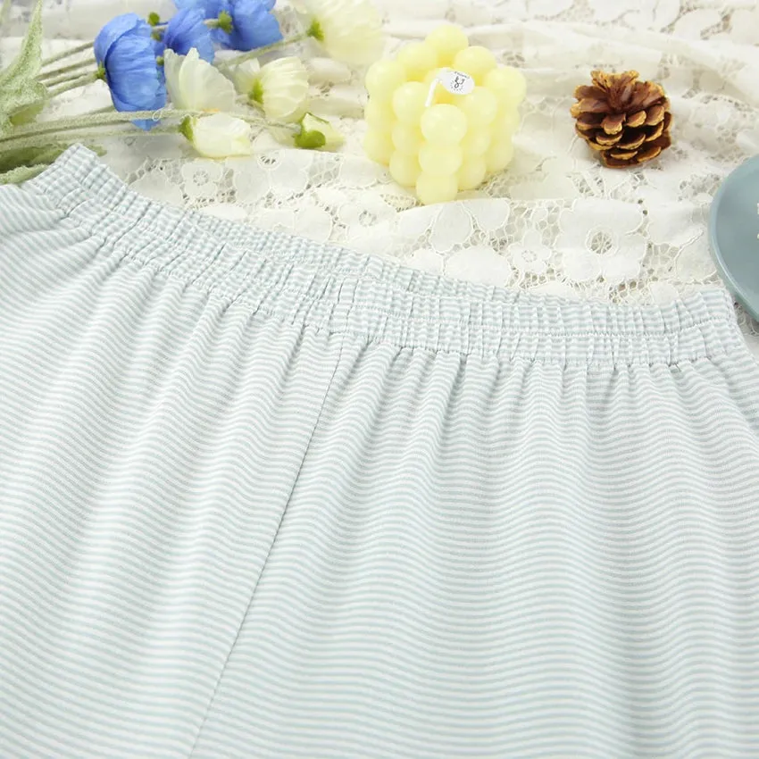 Tie-Up Casual 2 Piece Cotton Loungewear Set