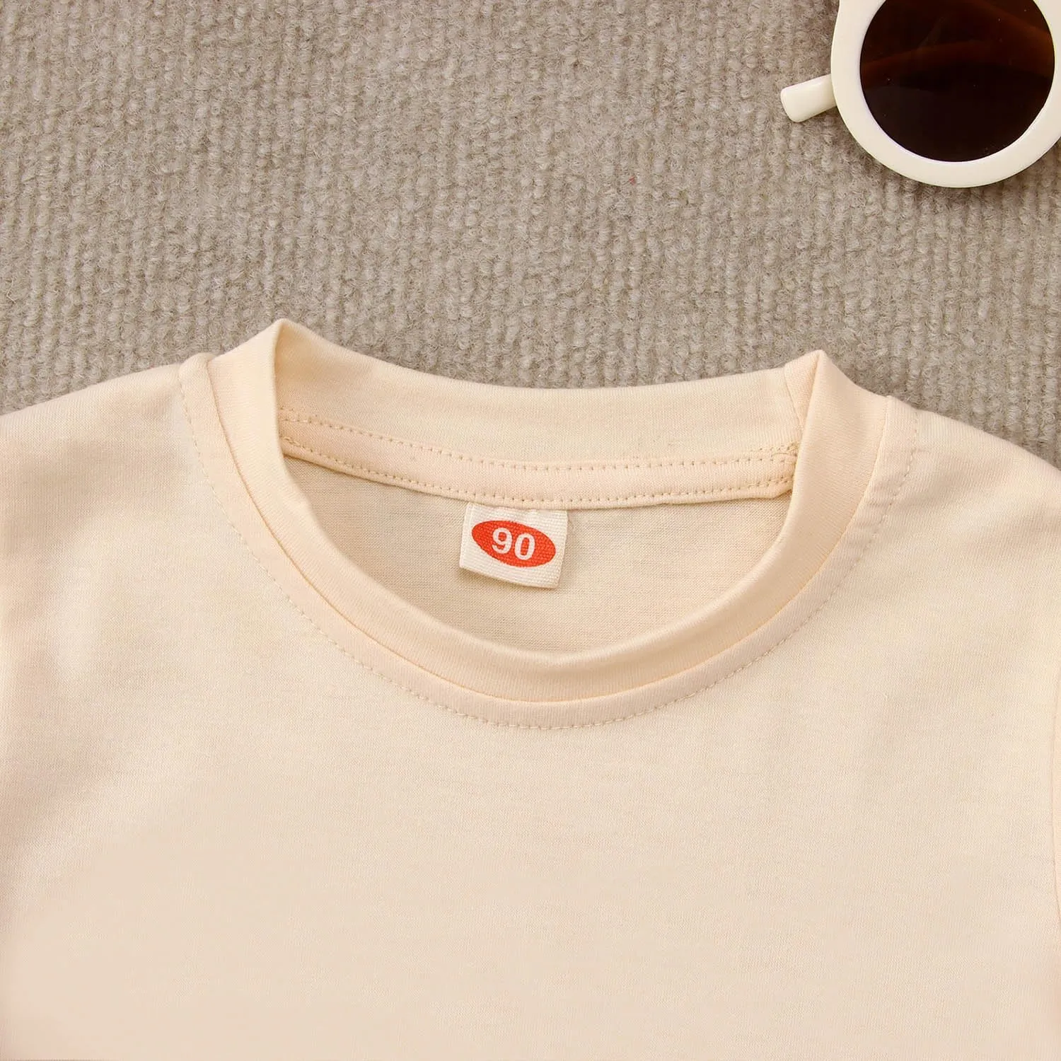 Toddler Baby Boys Girls Farm Shirt Cute Animals Graphic Short Sleeve T-Shirt Kids Funny Letter Print Summer Tee Tops