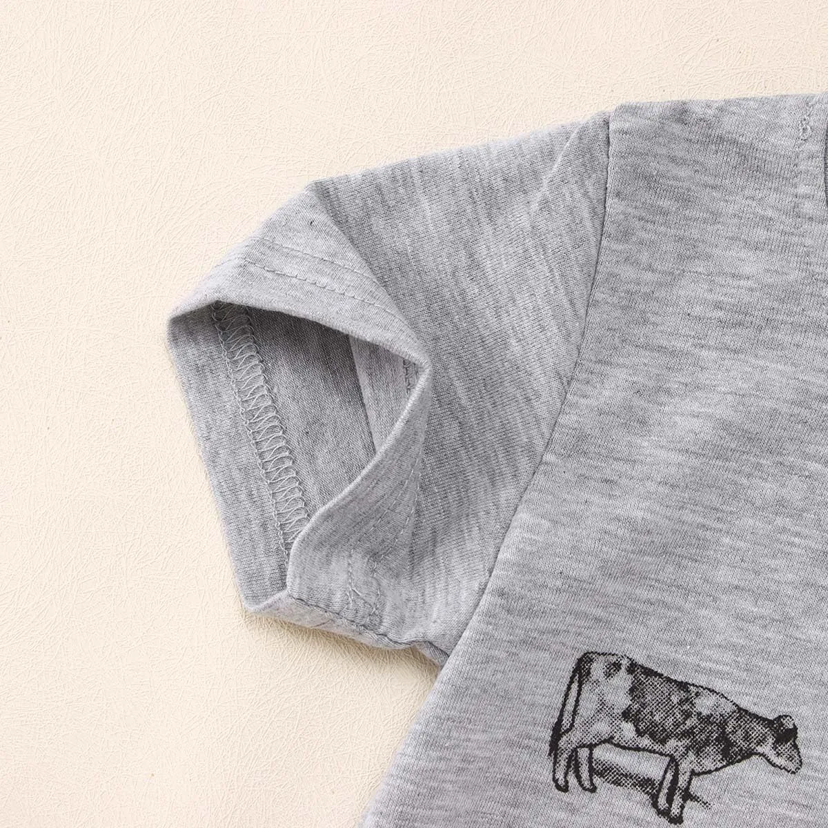 Toddler Baby Boys Girls Farm Shirt Cute Animals Graphic Short Sleeve T-Shirt Kids Funny Letter Print Summer Tee Tops