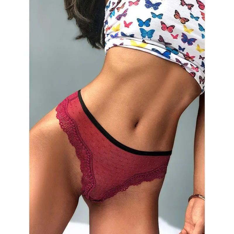 Transparent Lace Panties - Low-Rise Sexy Lingerie for Women | YEZII