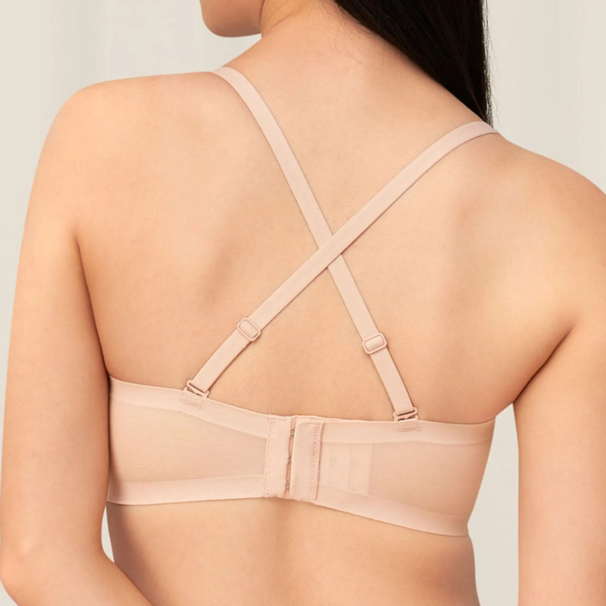 Triumph Invisible Inside-out Non-wired Detachable Bra Natural Skin