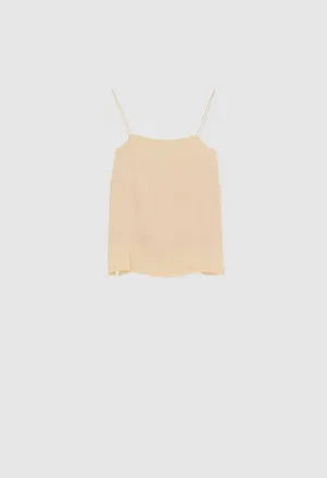 TULA - Sleeveless Silk Camisole in Vanilla