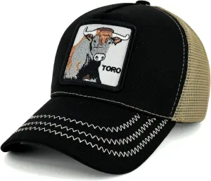 Unisex Embroidered Patch Animals Mesh Trucker Hat Snapback Baseball Cap