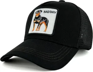 Unisex Embroidered Patch Animals Mesh Trucker Hat Snapback Baseball Cap