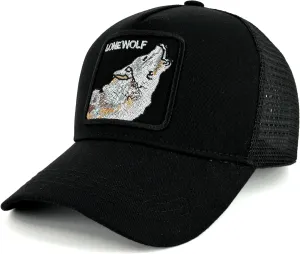 Unisex Embroidered Patch Animals Mesh Trucker Hat Snapback Baseball Cap