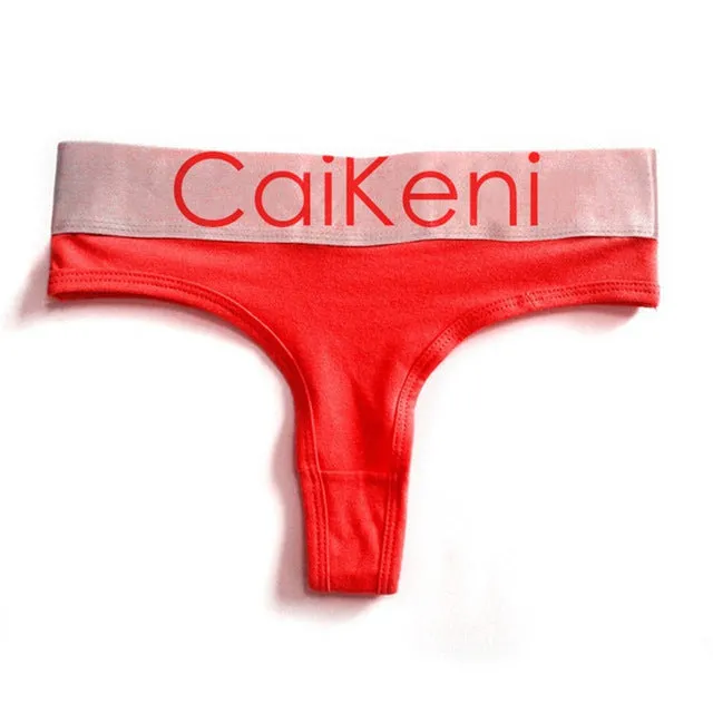 VDOGRIR Sexy Women's Cotton Seamless G-String Thong Female Panty Underwear Women Briefs Low Waist Letter Lady Intimates Tangas