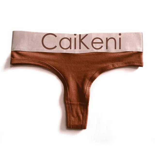 VDOGRIR Sexy Women's Cotton Seamless G-String Thong Female Panty Underwear Women Briefs Low Waist Letter Lady Intimates Tangas