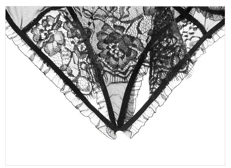 VenusFox White Black Erotic Panty Sexy Lingerie Underwear