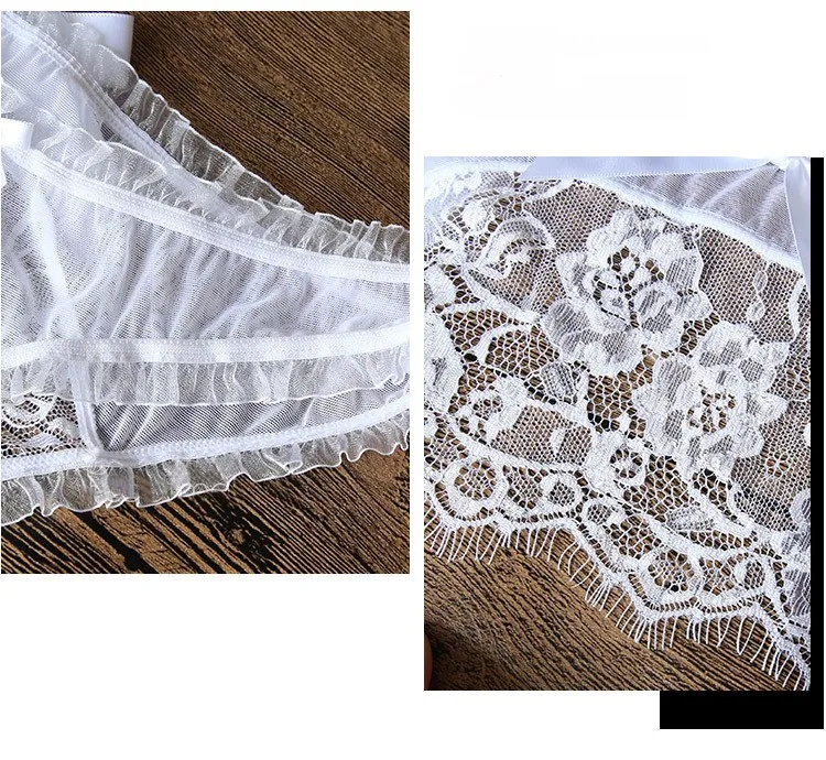 VenusFox White Black Erotic Panty Sexy Lingerie Underwear