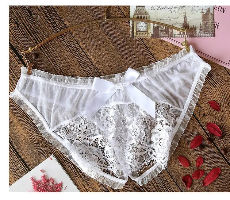 VenusFox White Black Erotic Panty Sexy Lingerie Underwear
