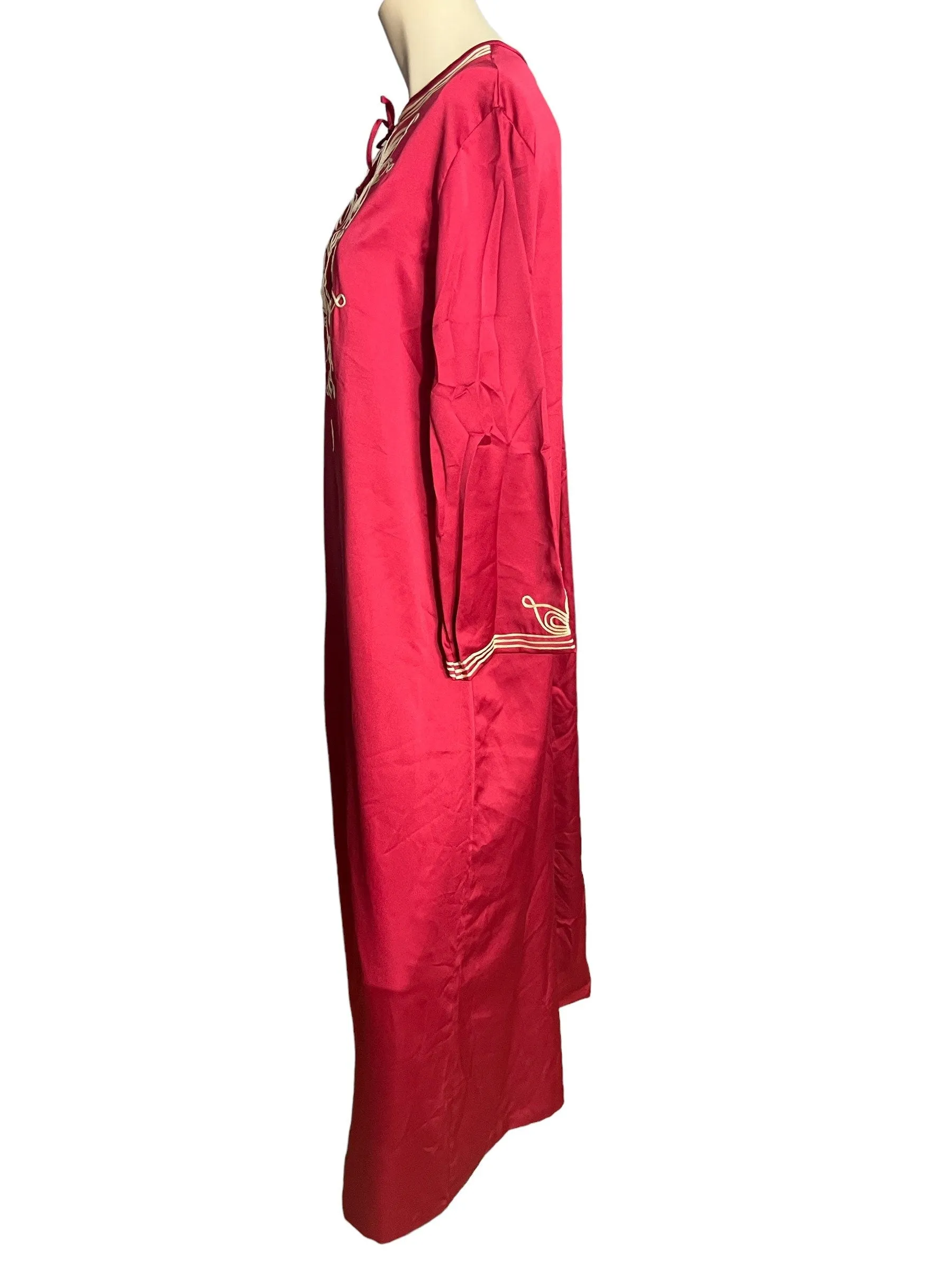Vintage 1970's Bert Yelin for Iris hippie nightgown caftan L