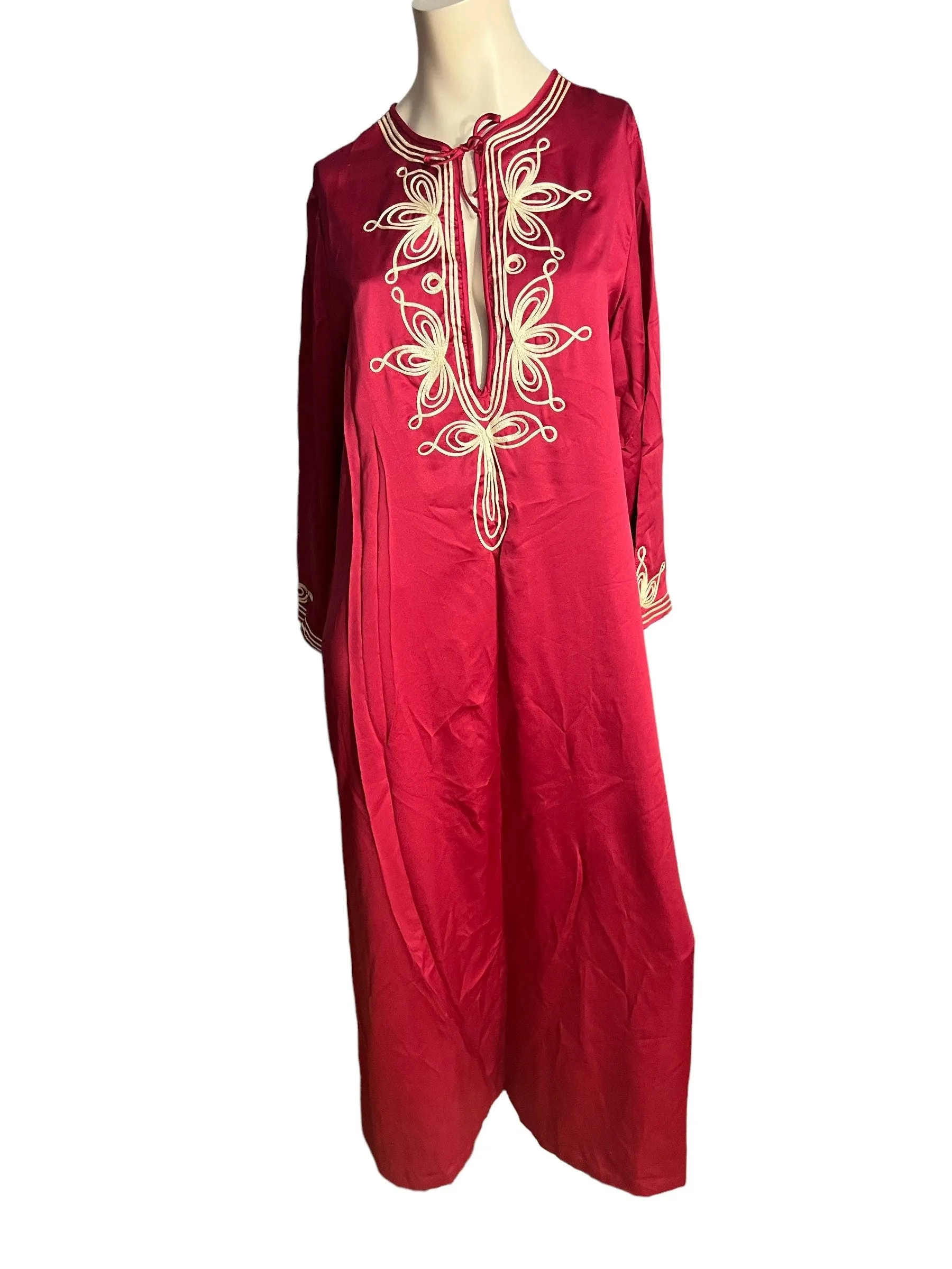 Vintage 1970's Bert Yelin for Iris hippie nightgown caftan L
