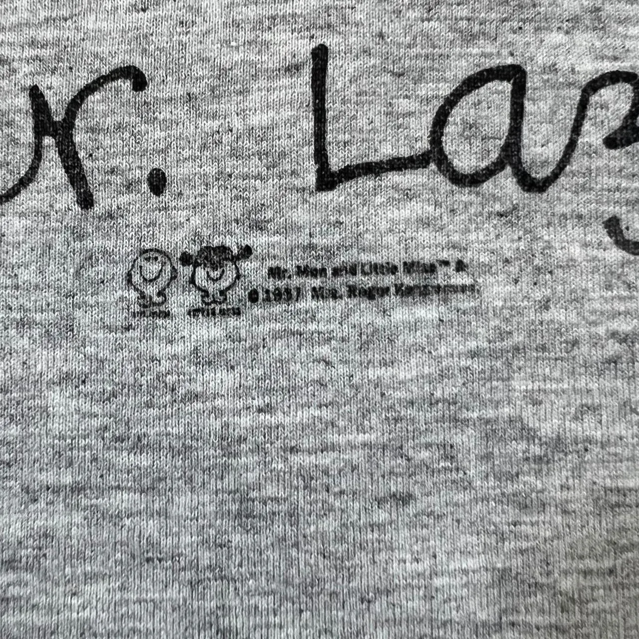 Vintage MR. MEN (1997) "Mr. Lazy" Character TV Show Cartoon Spellout Graphic T-Shirt