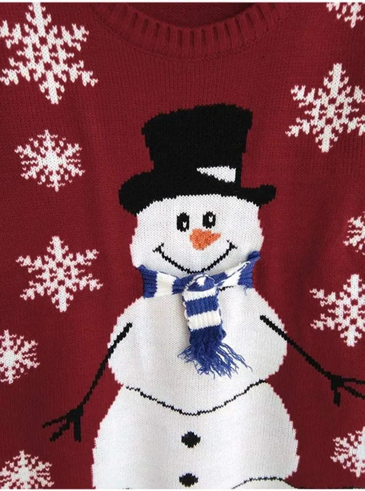 Viottiset Women's Ugly Christmas Sweater Animal Pattern Xmas Pullover Knitted Jumper