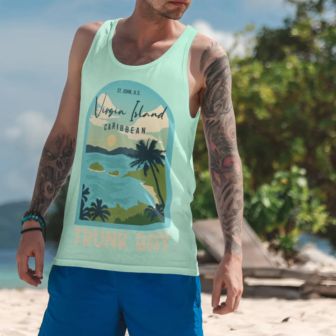 Virgin Island Men’s premium tank top