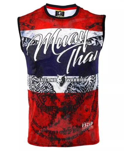 Vszap Warrior VTT010 Muay Thai Boxing Dry Tech Vest Tank Top S-4XL Red