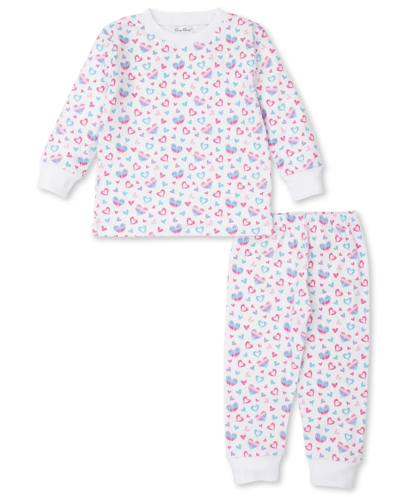 Watercolor Hearts Pajama