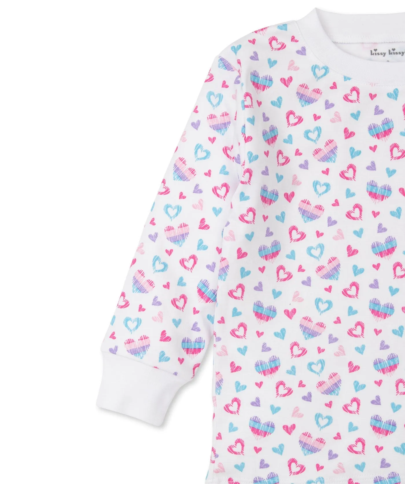 Watercolor Hearts Pajama