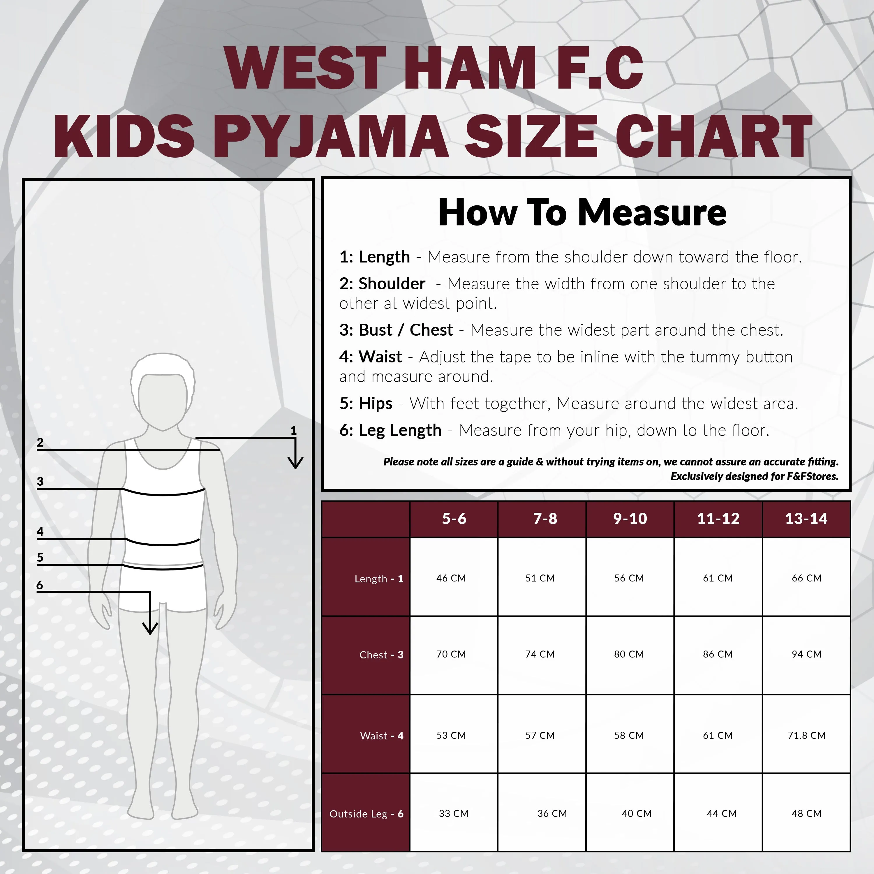 West Ham United F.C. Boys Short Pyjamas
