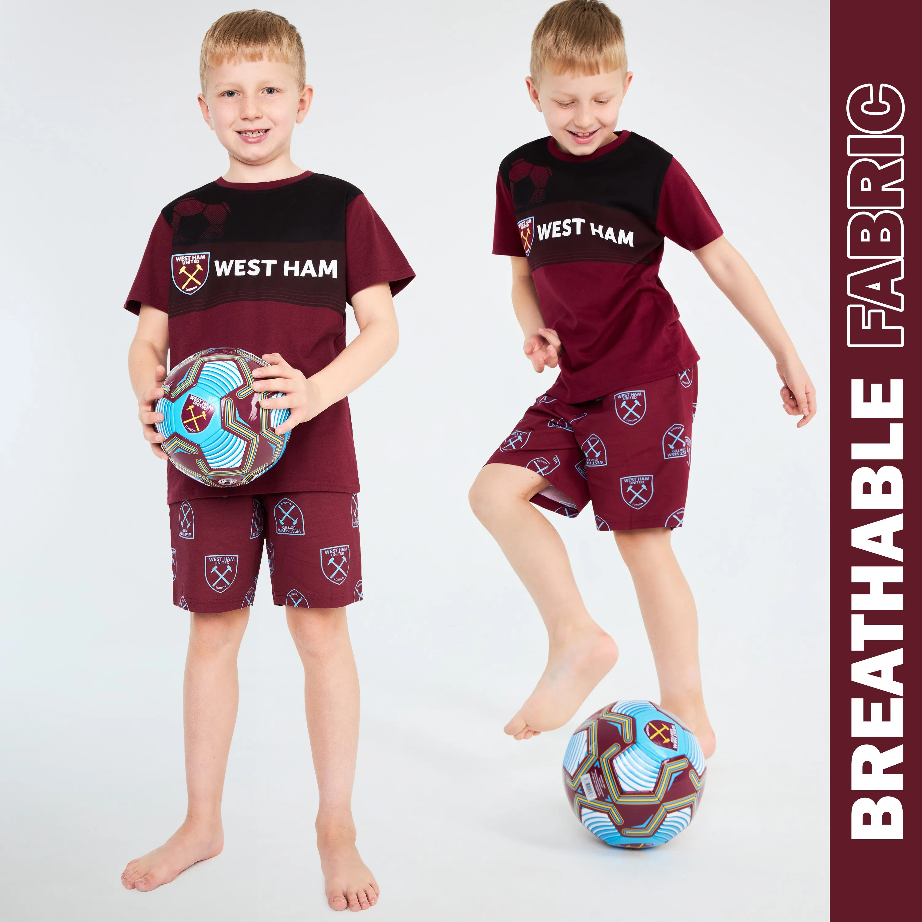 West Ham United F.C. Boys Short Pyjamas