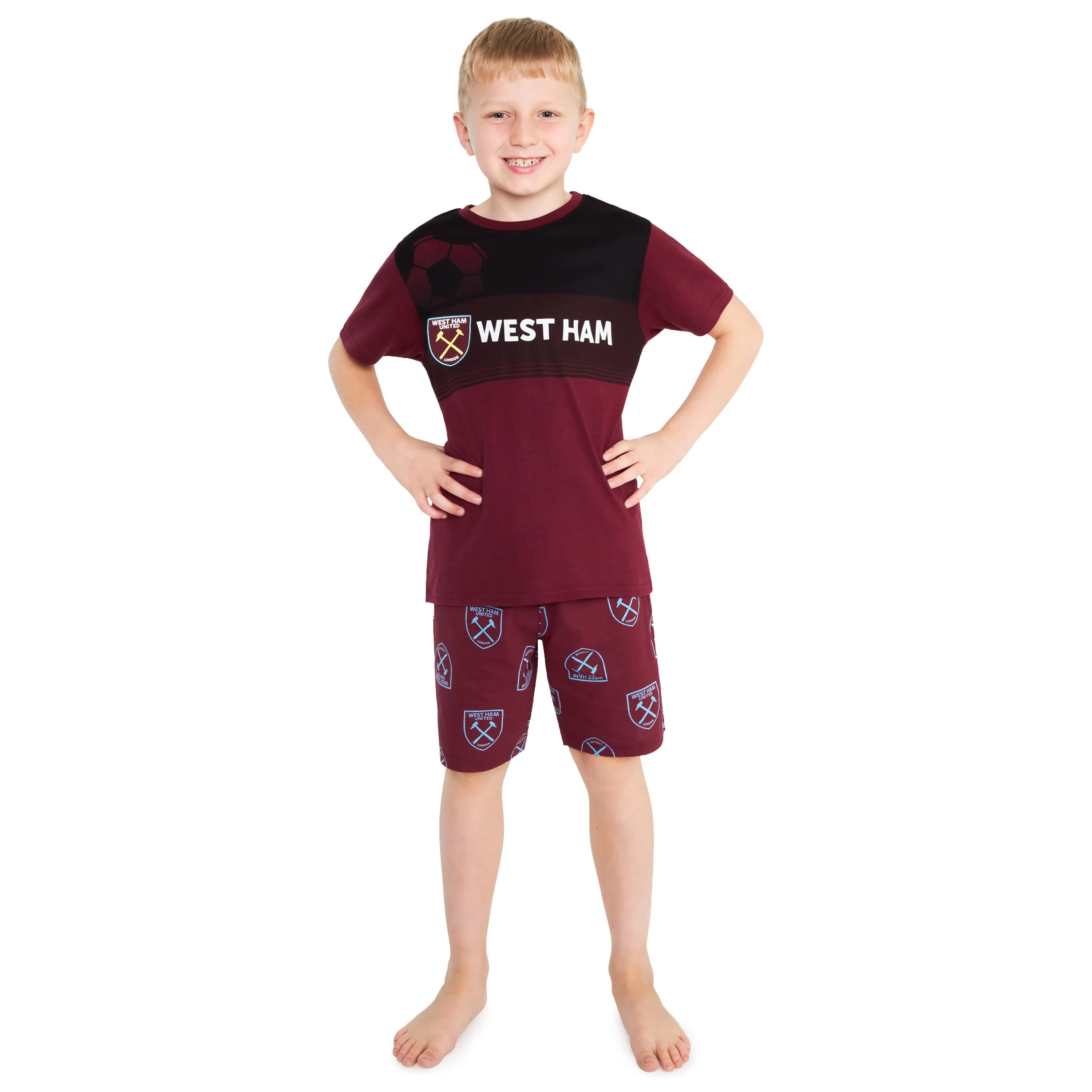 West Ham United F.C. Boys Short Pyjamas