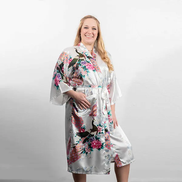 White Kimono Womens Robe
