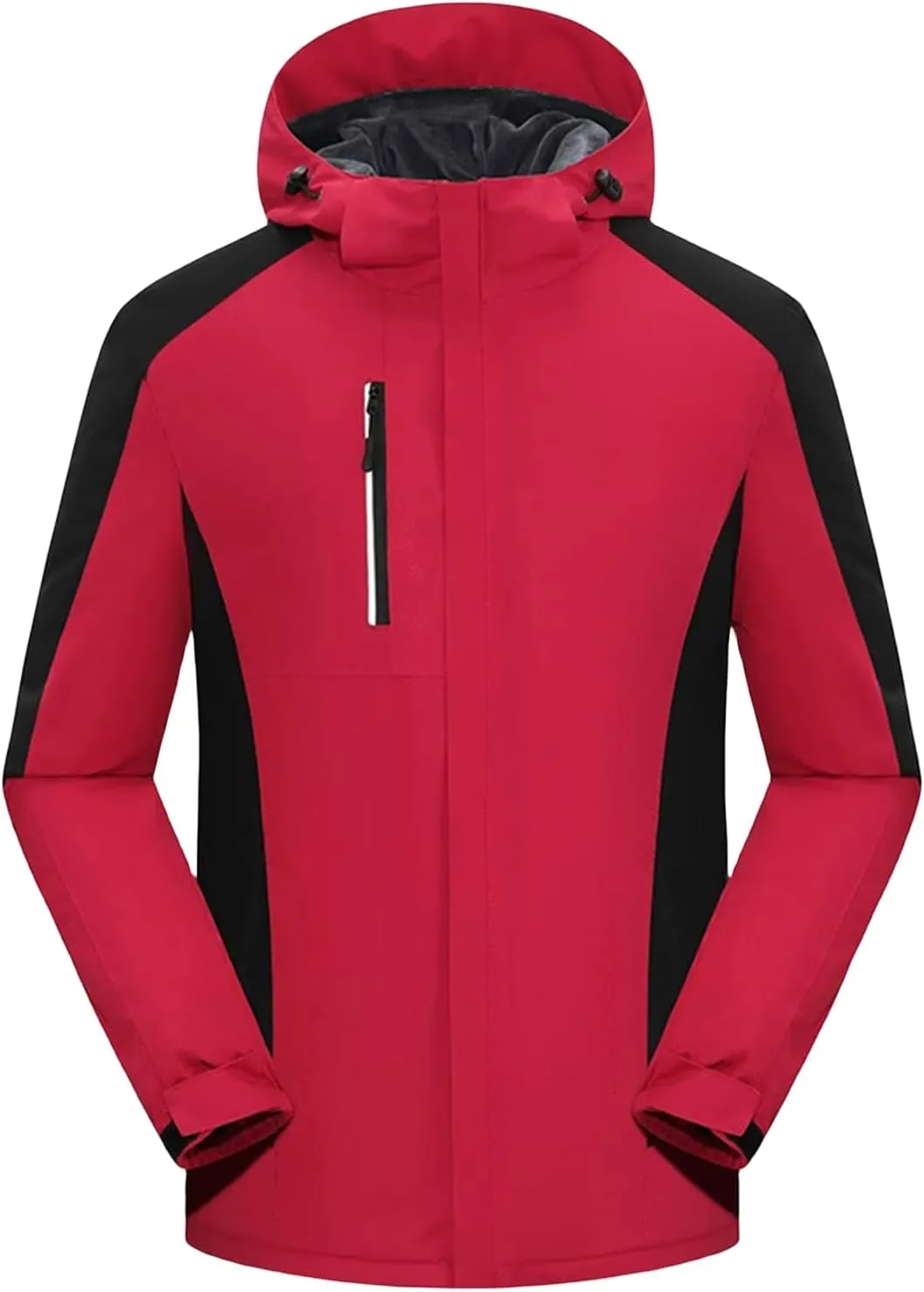 Windproof Jackets for Men Lightweight Hooded Softshell Jacket Warm Winter Parka Windbreaker Rain Coat for Hiking Travel