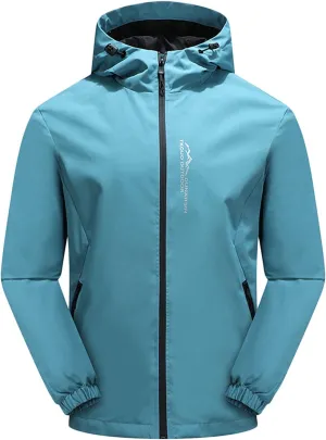 Winter Fall Long Rain Coats for Men Waterproof Hooded Outdoor for Outdoor Hiking Travel Breathable Jacket Men Dressy
