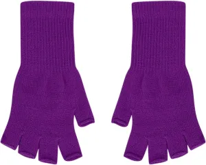 Winter Fingerless Gloves for Men Women, Convertible Warm Half Finger Mitten Gloves, Knitted Gloves