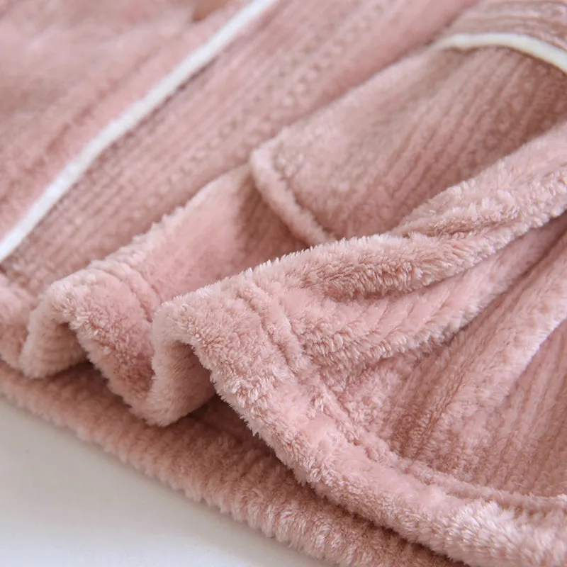Winter Flannel Couple Clothes Pajama Set