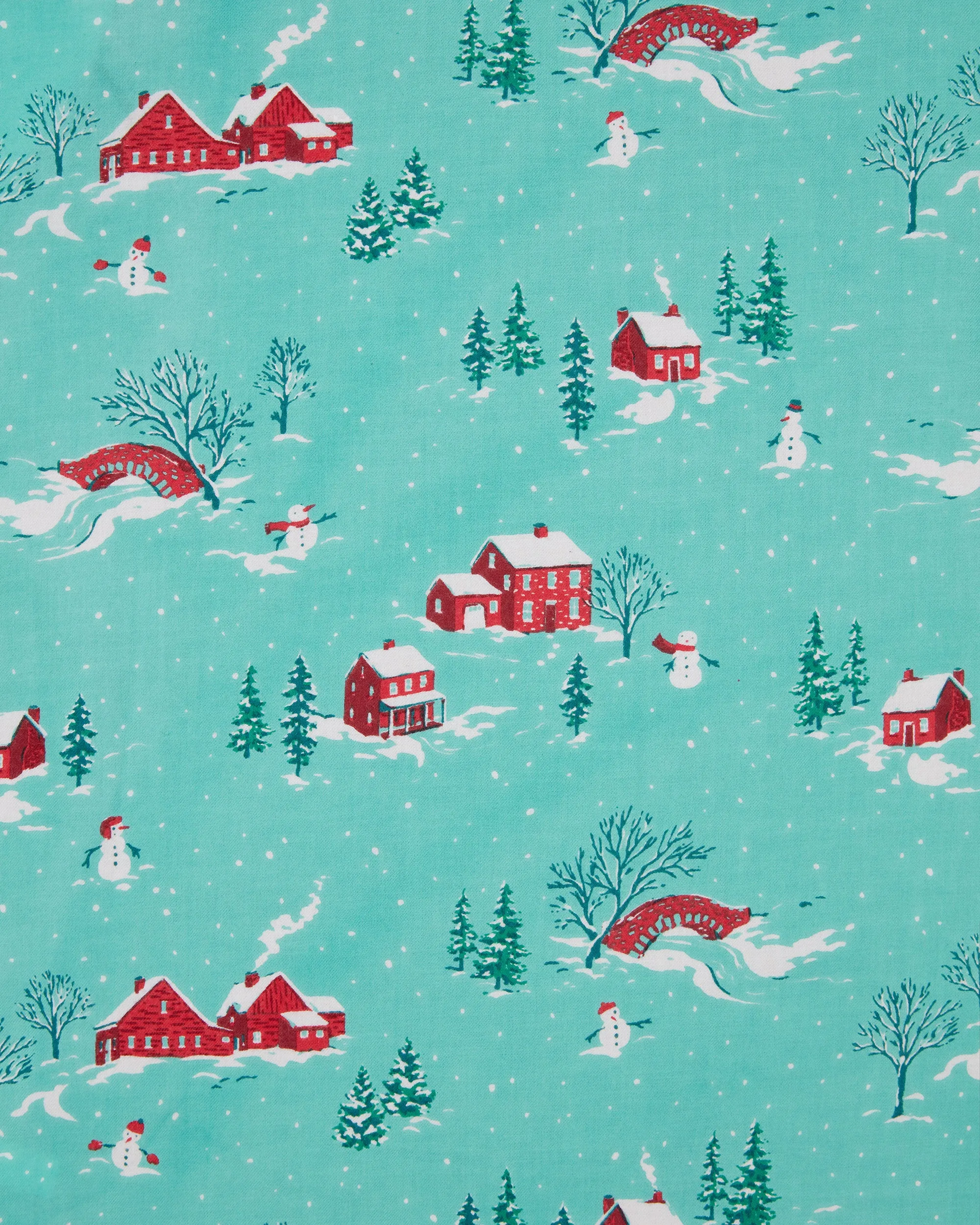 Winter Wonderland - Lightweight Flannel Sleep Shirt - Snow Day
