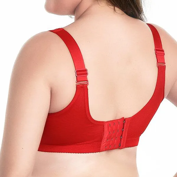 Wire-Free Three Quarter Cup Lace Hem Bra