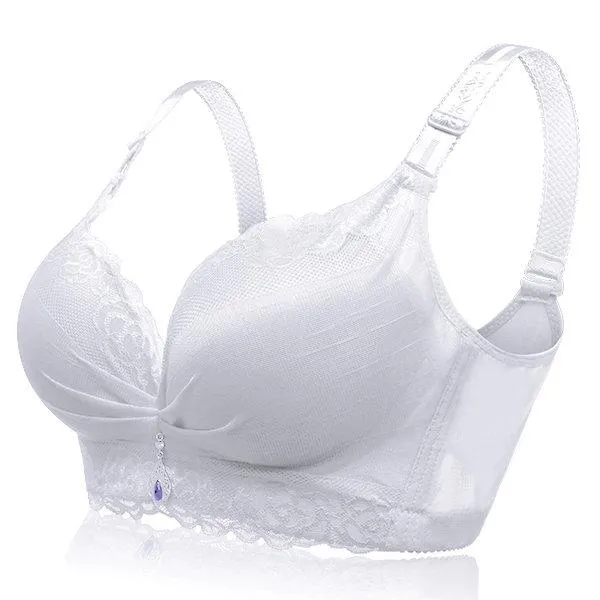 Wireless Deep Plunge Lace-trim Soft Sexy Bras