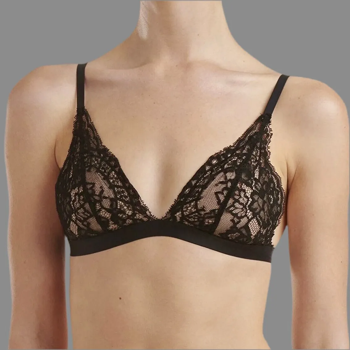 Wolford - Belle Fleur Wireless Bra - Black