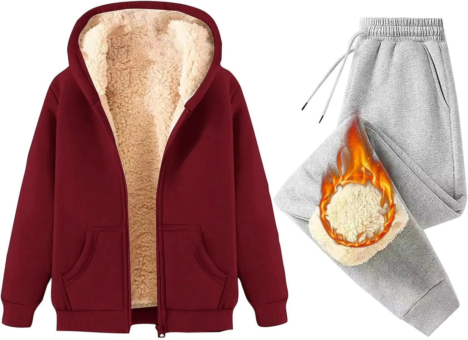 Women 2 Piece Outfits Sweatsuits Crop Pullover Hooded Crop Top Sets Casual Lounge Sets Two Piece Sweat Suits Lounge
