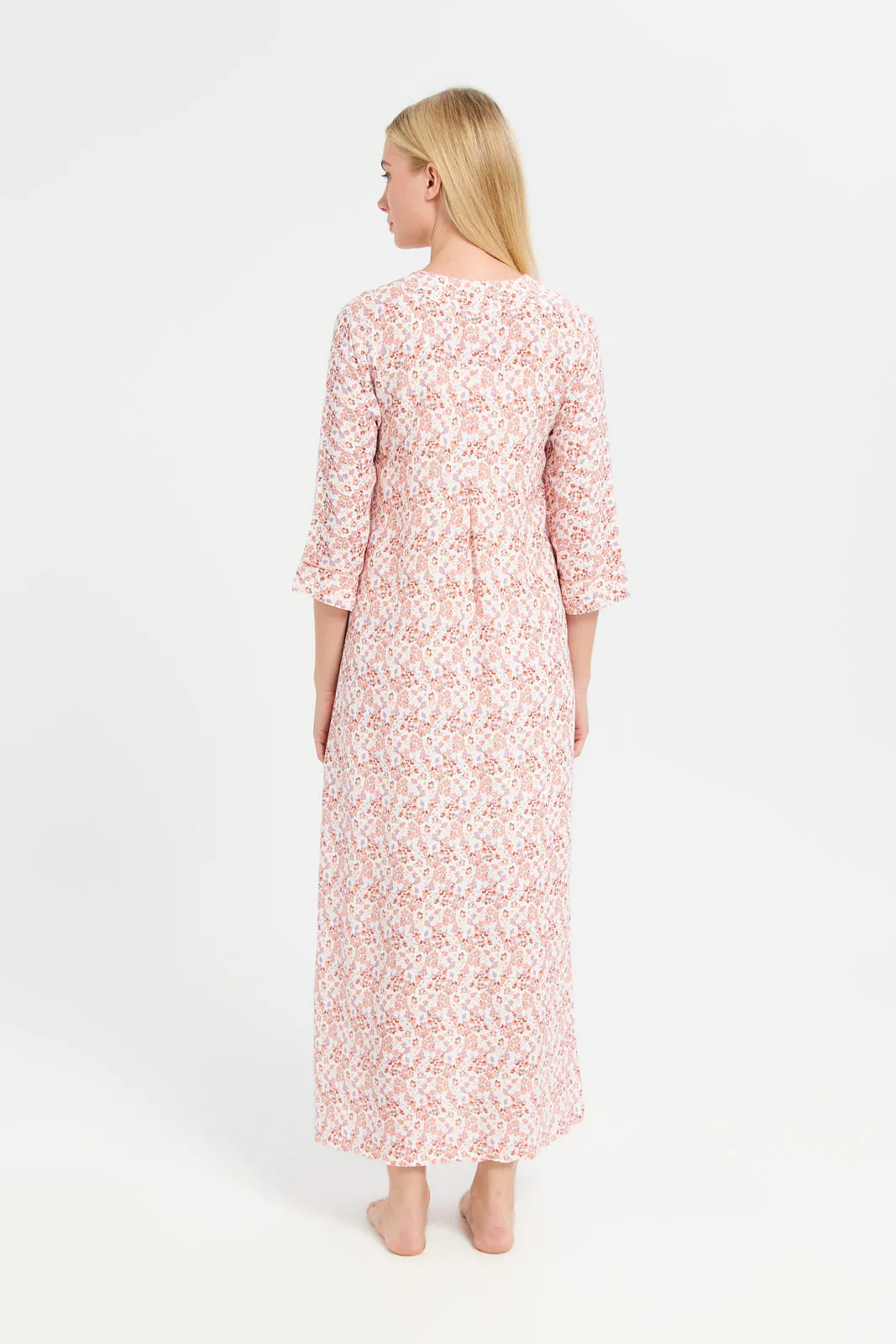 Women Assorted Printed V-Neck Nightgown